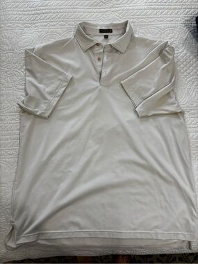 Peter Millar White Men's Performance Polo